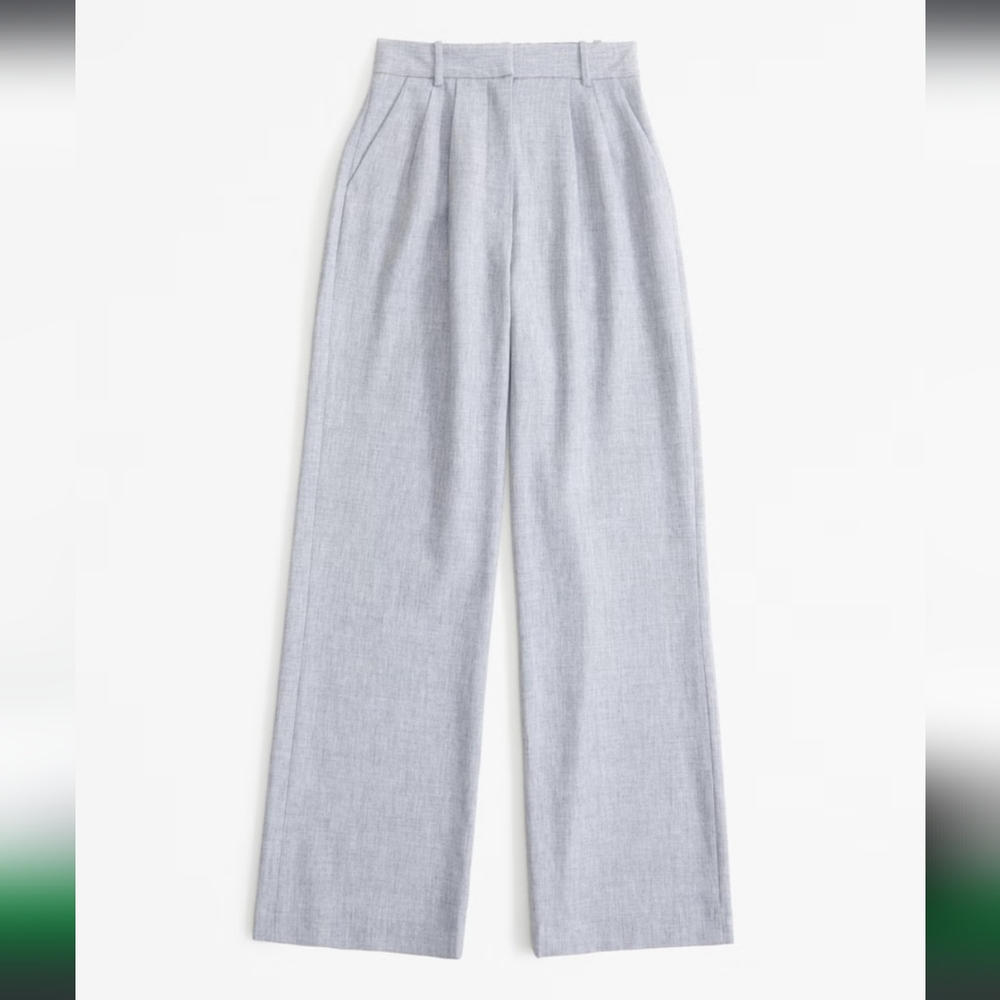 Abercrombie & Fitch Gray Wide-Leg Pants